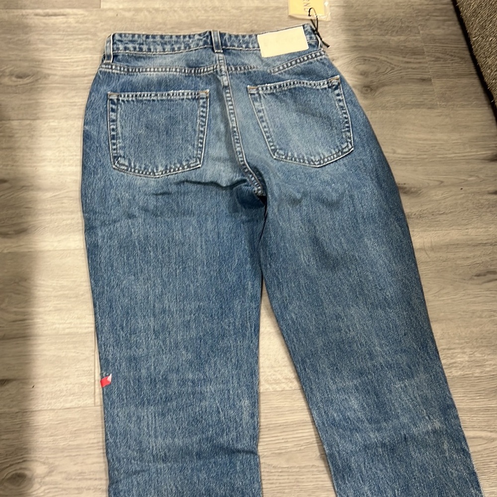 GRLFRND Karolina High Rise Straight crop jeans in La Playa SZ 26 - Picture 9 of 11